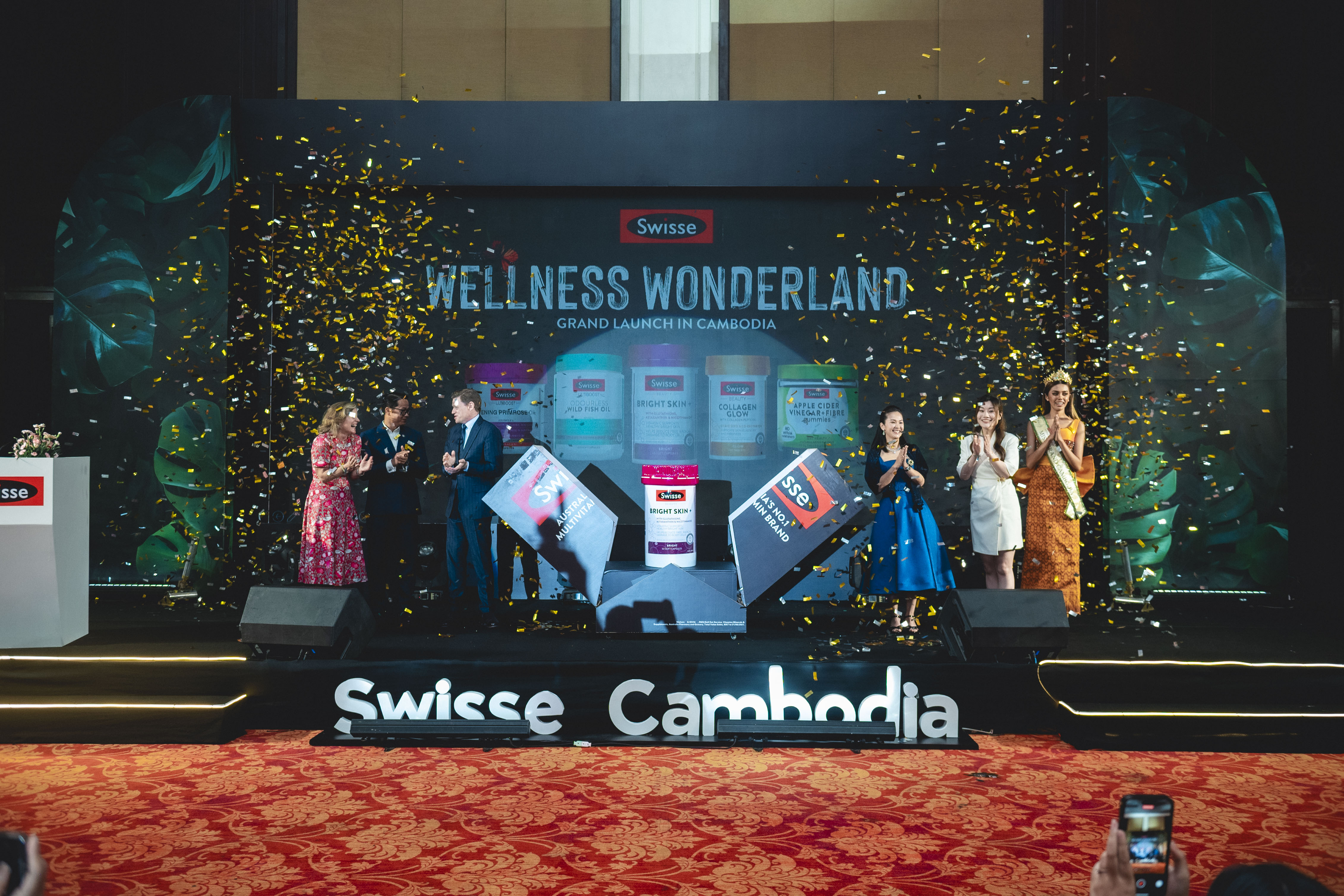 Swisse Cambodia official product reveal on stage