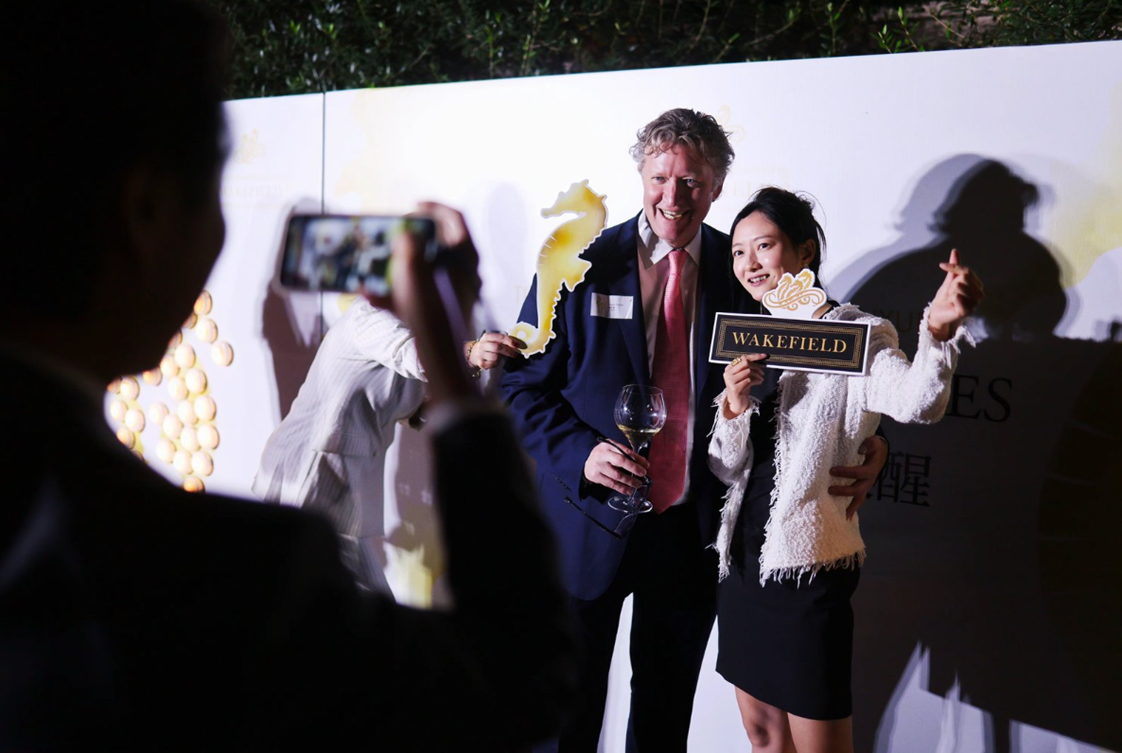Wakefield guests taking photographs at the relaunch